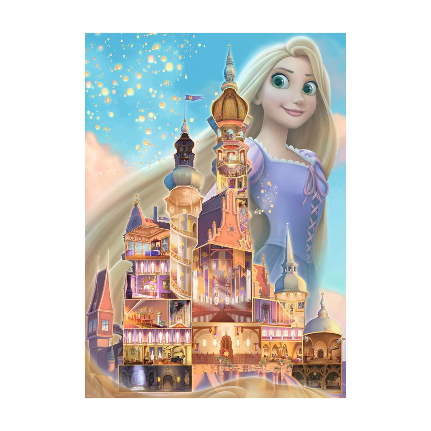 Puzzle Ravensburger - Raiponce (Collection Château Disney Princesse)