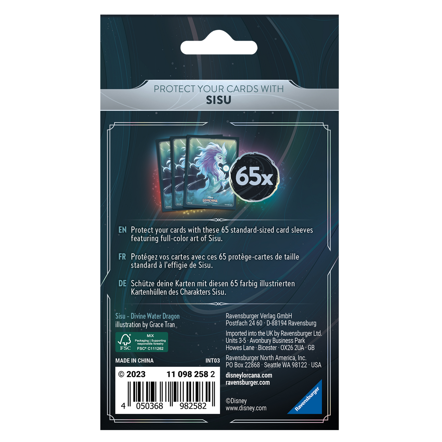 Disney Lorcana TCG Ravensburger - Protège-cartes/Sleeves (Sisu C2)