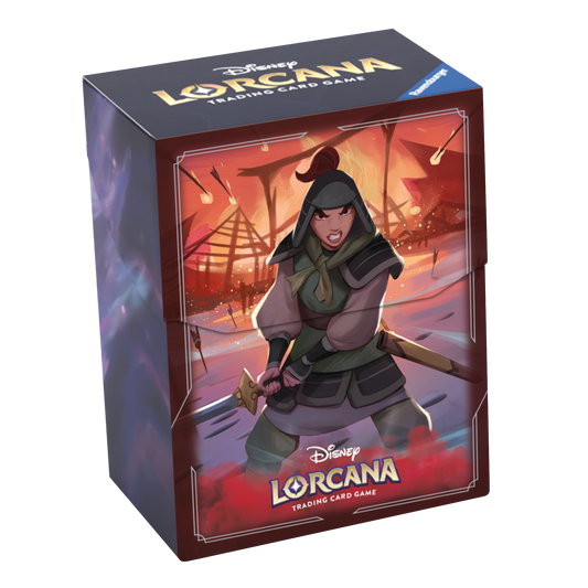 Disney Lorcana TCG Ravensburger - Boîte de rangement/Deck Box (Mulan C2)