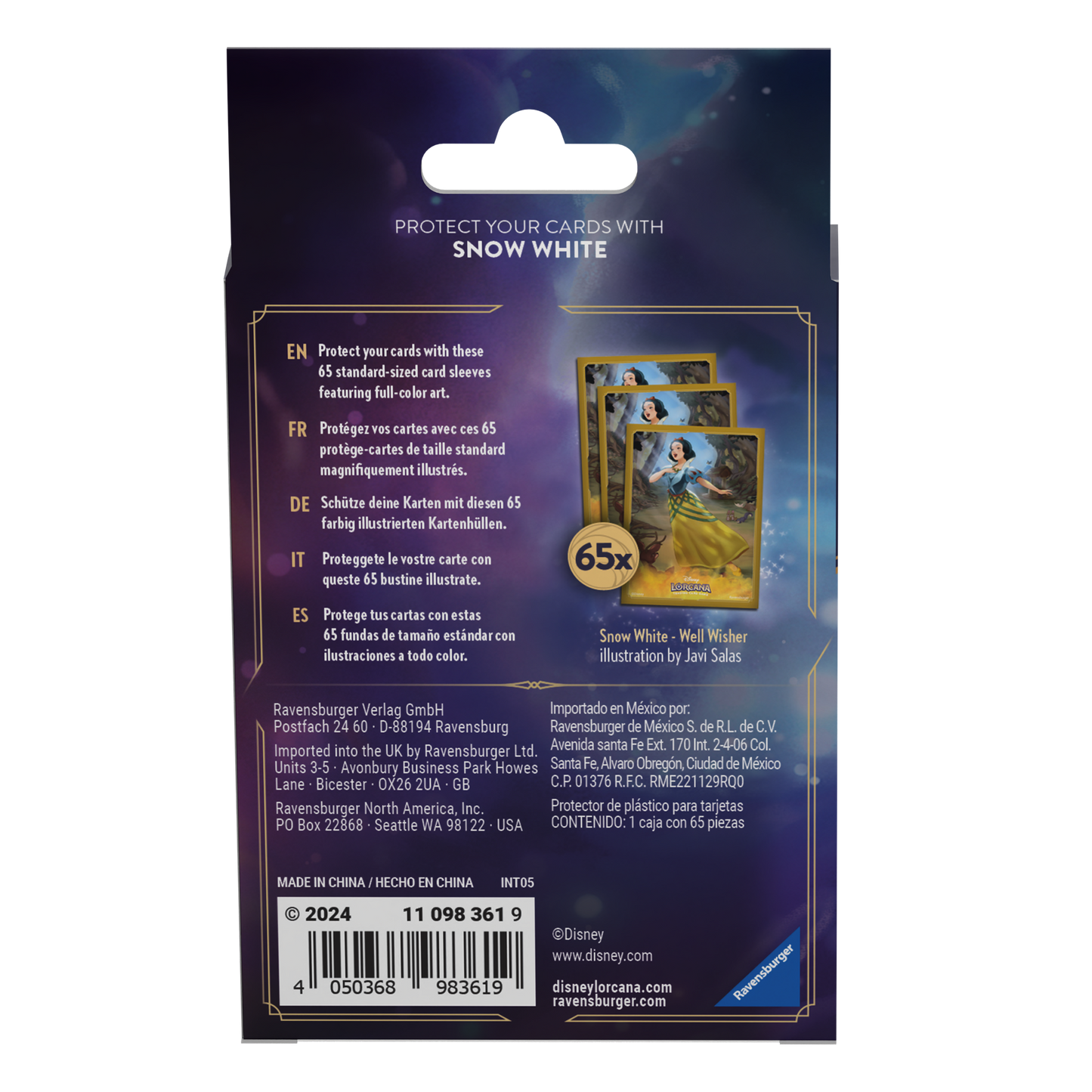 Disney Lorcana TCG Ravensburger - Protège-cartes/Sleeves (Blanche-Neige C4)