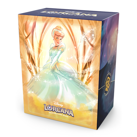 Disney Lorcana TCG Ravensburger - Boîte de rangement/Deck Box (Cendrillon)