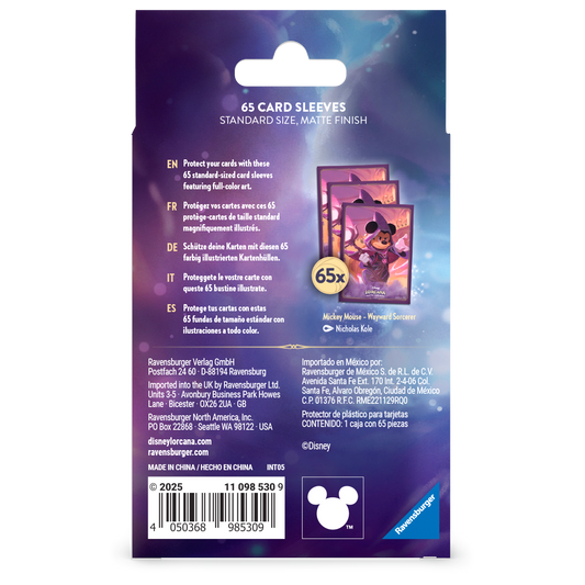 Disney Lorcana TCG Ravensburger - Protège-cartes/Sleeves (Mickey C8)