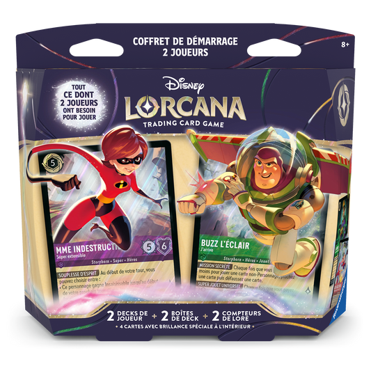 Disney Lorcana TCG Ravensburger FR - Decks Préconstruits 2 joueurs