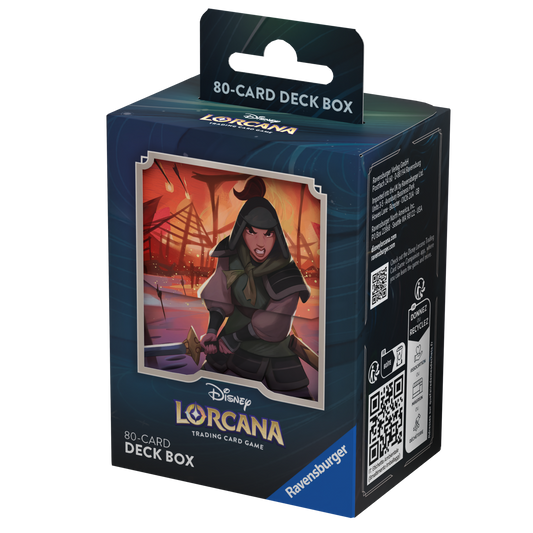 Disney Lorcana TCG Ravensburger - Boîte de rangement/Deck Box (Mulan C2)