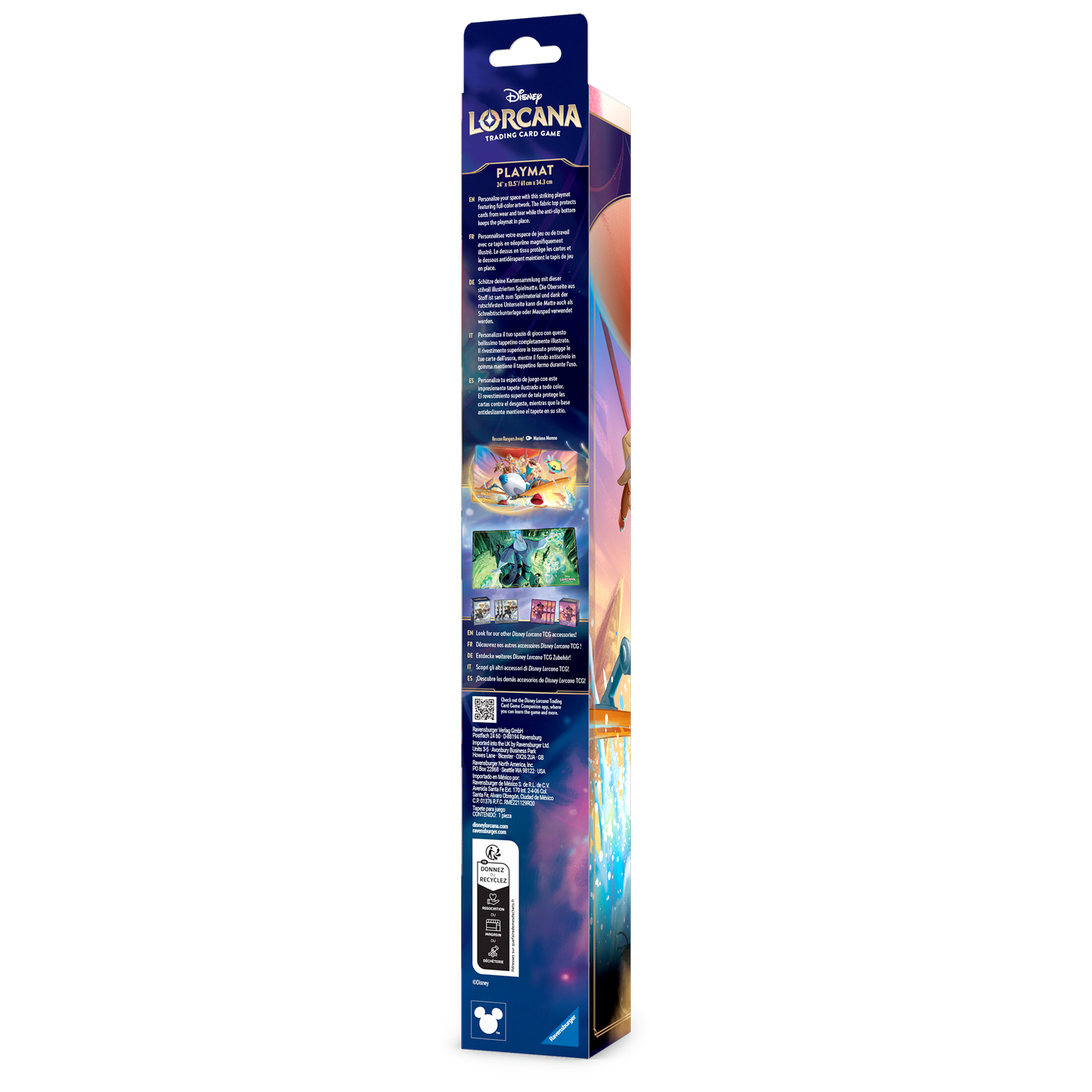 Disney Lorcana TCG Ravensburger - Tapis de jeu/Playmat (Tic & Tac)
